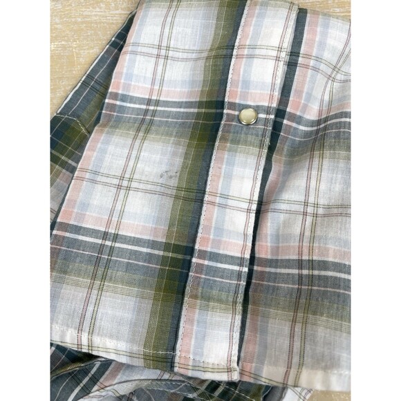 Wrangler Wrancher Women's L Sleeveless Shirt Pearl Snap Up Western Top Cowgirl - Picture 9 of 9